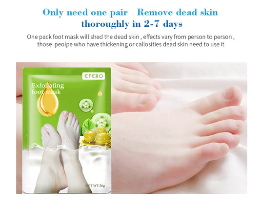 Masque exfoliant pieds – Chaussettes SPA, soin talons & peau morte