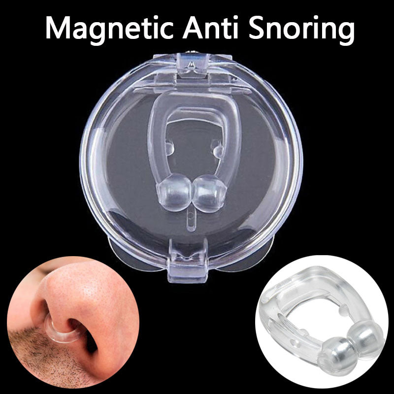 Mini Clip Nasal Magnétique Anti-Ronflement en Silicone