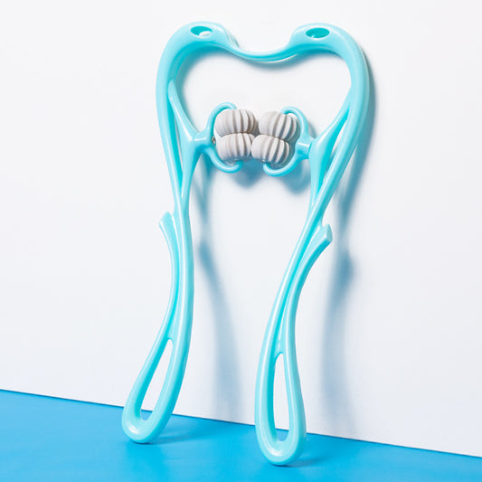 Outil de massage manuel multifonction à six roues pour le cou