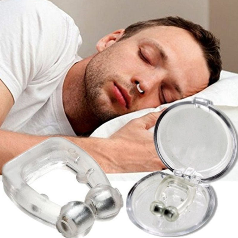Mini Clip Nasal Magnétique Anti-Ronflement en Silicone