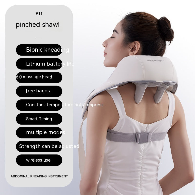 Masseur électrique à pétrissage avec pince – Épaules, cou et muscles obliques